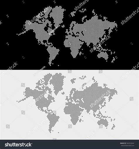 World Map Dots Style Vector Illustration Stock Vector (Royalty Free ...