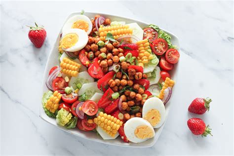 Vegetarian Cobb Salad My Eager Eats