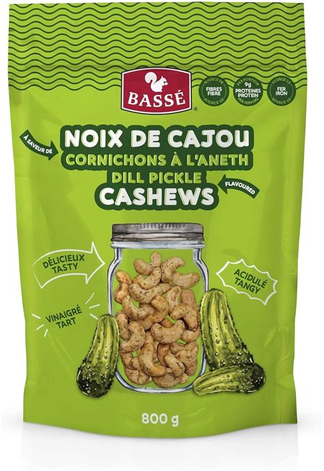 Bassé Saveur noix de cajou et cornichons une collation savoureuse