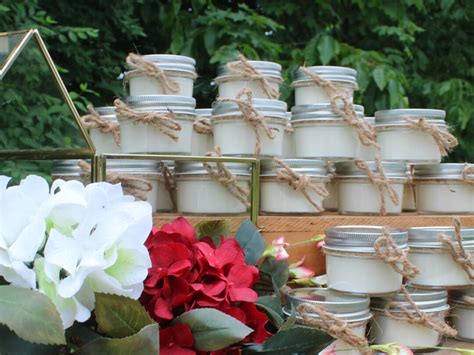 Wedding Favor Candles Three 4oz Candles Mason Jar Candles Bulk Candles