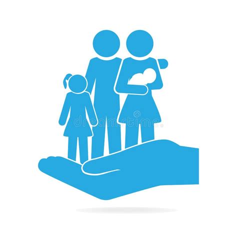 Main De Famille Protection Illustration Stock Illustration Du