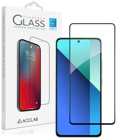 Защитное стекло ACCLAB Full Glue для Xiaomi Redmi Note 13 4G Black