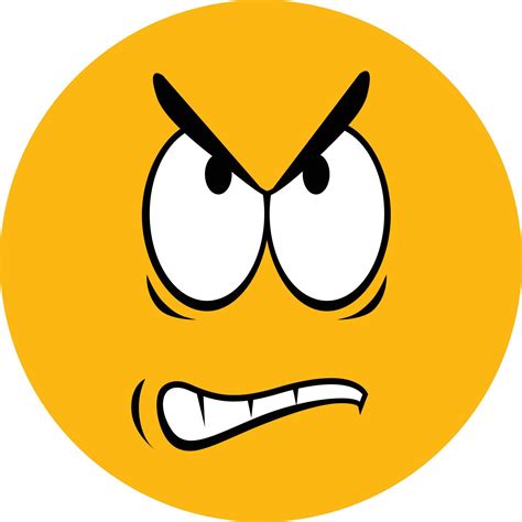 Angry emoji illustration 13787793 Vector Art at Vecteezy