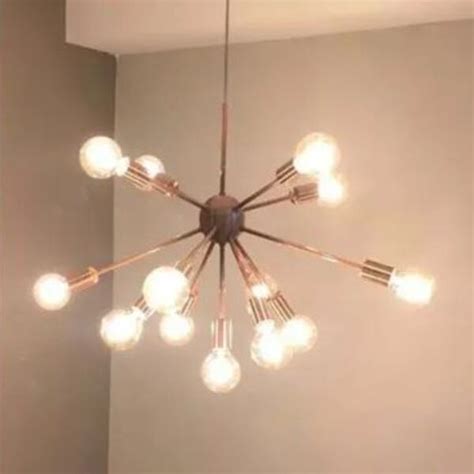 Lustre Pendente Moderno Sputnik Cobre 13 Lâmpadas não Inclusas