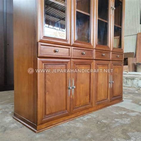 Jual Lemari Hias Kayu Jati Minimalis Style Retno Berkualitas