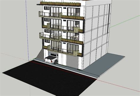 Vivienda Multifamiliar De Niveles En Skp Cad Mb Bibliocad Hot Sex Picture