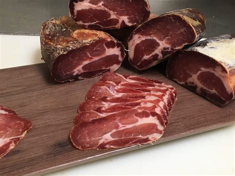 Half Piece Capocollo Crudo Johnny Prosciutto Artisanal Italian Products