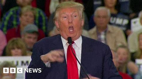 Donald Trump Denies Mocking Disabled Reporter Bbc News