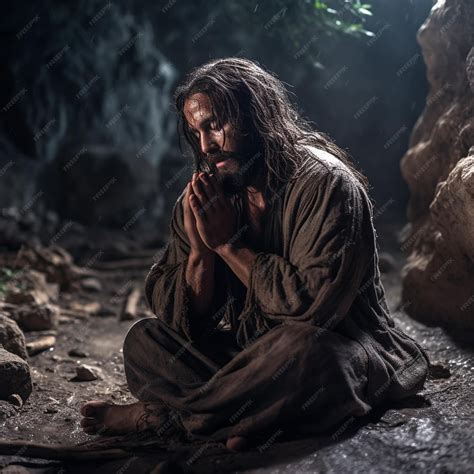 Jesus In Gethsemane Praying Anguish Pain Agony Mount Of Olives