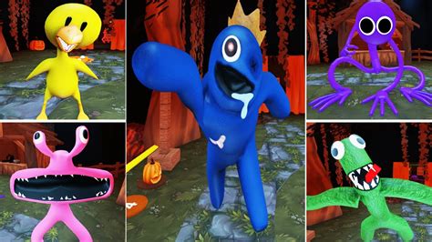 All Morphs New Halloween Blue Pink In Accurate Rainbow Friends Rp