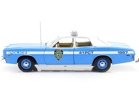 Dodge Monaco Police Nypd Azul Blanco Greenlight Artisan