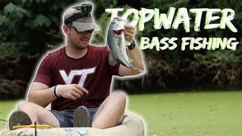 Catching Huge Bass On Mega Topwater Summer Time Kayak Bass Fishing