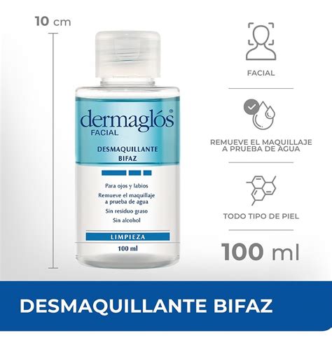 Desmaquillante loción bifásica Dermaglós Facial por unidad volumen de