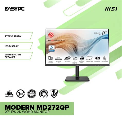 EasyPC MSI Modern MD272QP MD241P 27 Inch IPS 75Hz Monitor EasyFix