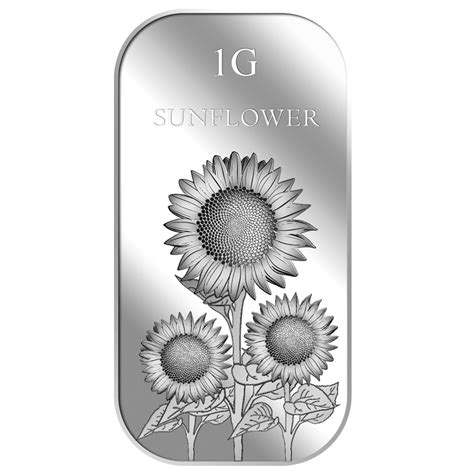 1g Sunflower Silver Bar Buy Gold Silver In Singapore Buy Silver