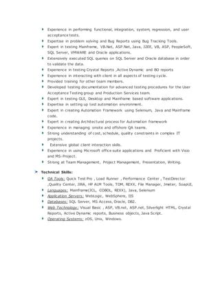 Rajasekar Resume Qa Pdf