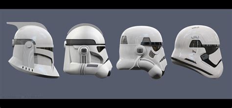 Clonetrooper And Stormtrooper Helmets 02 By Ravendeviant On Deviantart