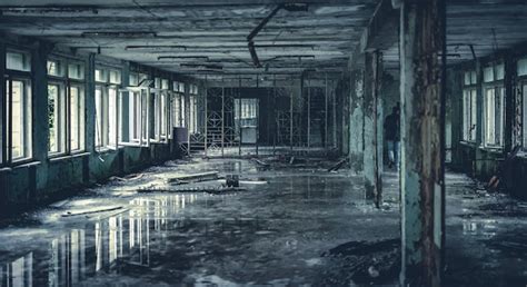 Salle Radioactive Abandonn E L Cole De Pripyat Dans La Zone D