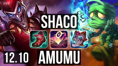 Shaco Vs Amumu Jng M Mastery Games Legendary