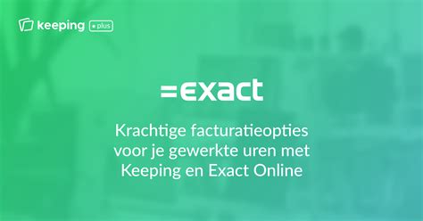 Uren Factureren Met Exact Online