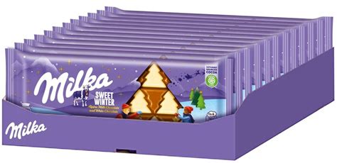 Milka czekolada mleczna mała sweet winter 100g x 20 sztuk Mikołajki