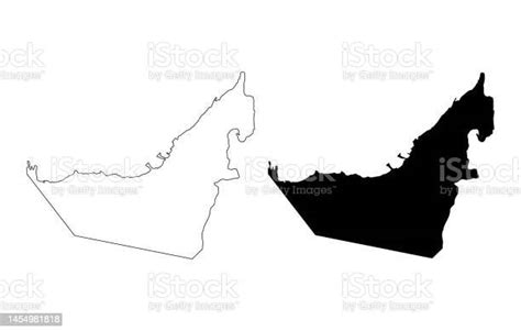 アラブ首長国連邦の地図アイコンのセット地理空白のコンセプトグラフィック背景ベクターイラスト アブダビ市のベクターアート素材や画像を多数ご