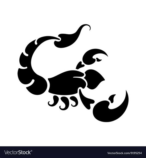 Zodiac Sign Scorpio Royalty Free Vector Image Vectorstock