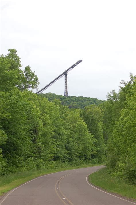 Michigan Roadside Attractions Copper Peak Ski Flying Hill Ironwood