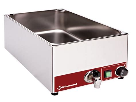 Bain marie de table électrique GN 1 1 avec robinet DIAMOND