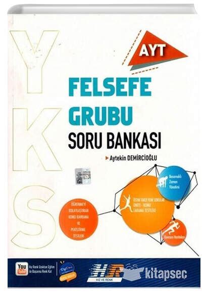 AYT Felsefe Grubu Soru Bankası Hız ve Renk Yayınları 9786057530974