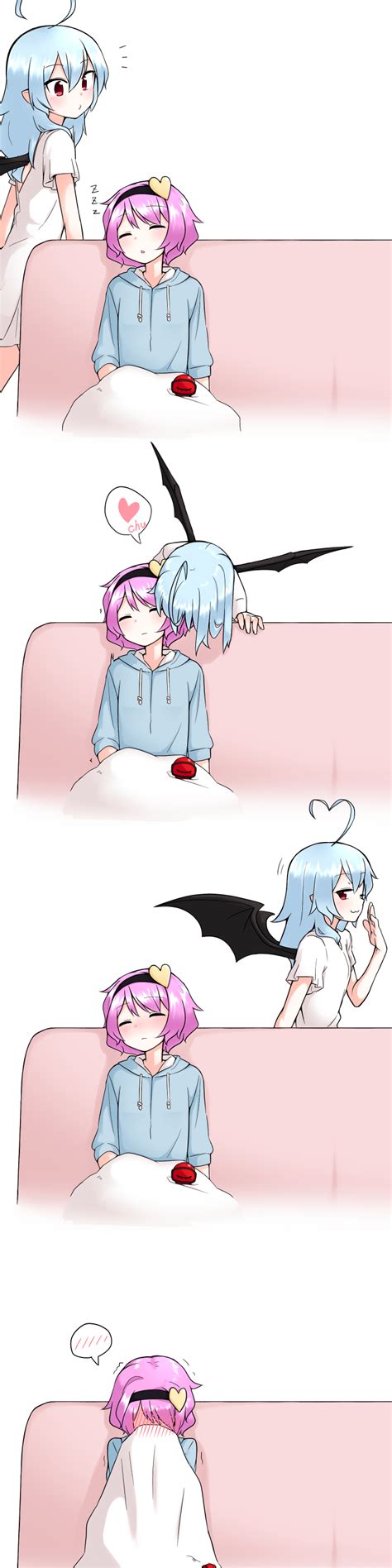 Remilia Scarlet And Komeiji Satori Touhou Drawn By Kameyan Danbooru