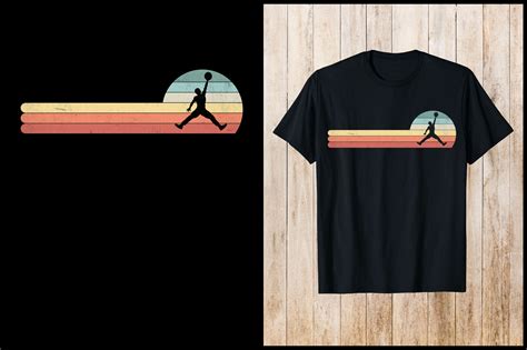 Vintage Retro Basketball T-shirt Graphic by nxmnadim · Creative Fabrica