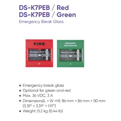 Hikvision Ds K Peb Exit Emergency Button Ebuyph Installer S