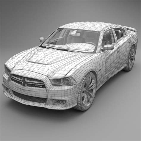 Dodge Charger Srt D Model Max Obj Fbx Free D