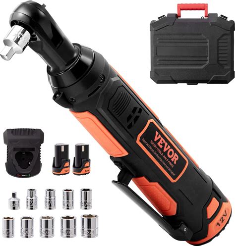 Amazon VEVOR 3 8 Cordless Electric Ratchet Wrench Set 12V 33 Ft