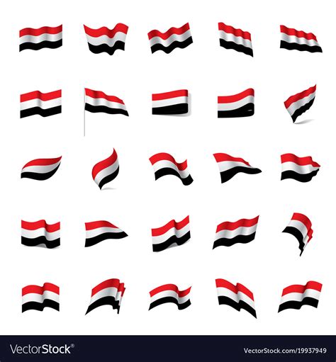 Yemeni Flag Royalty Free Vector Image Vectorstock