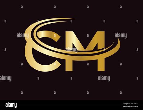 Initial Monogram Letter CM Logo Design Vector CM Logo Design Template