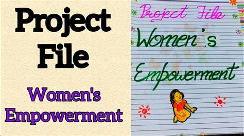 Women S Empowerment Project File Business Project File Women S