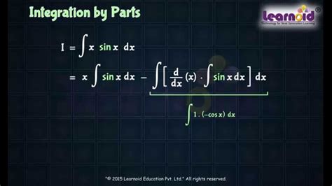 Class 12 Integration By Parts Youtube