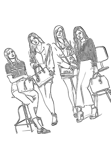 Blackpink Coloring Pages Coloringpagesonly