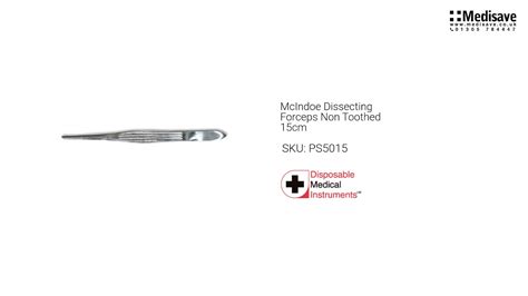 McIndoe Dissecting Forceps Non Toothed 15cm PS5015 YouTube