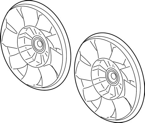 Saturn Aura Engine Cooling Fan Blade 20757670 Stingray Chevrolet