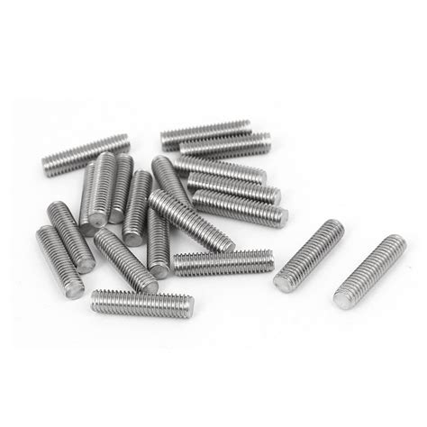 Uxcell M X Mm Stainless Steel Fully Threaded Rod Bar Studs