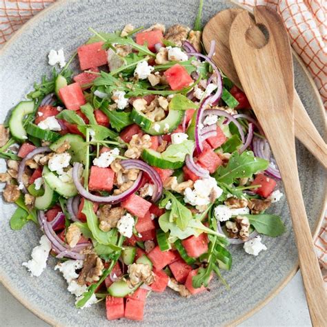 Salat Med Melon Feta Og Valn Dder Artofit