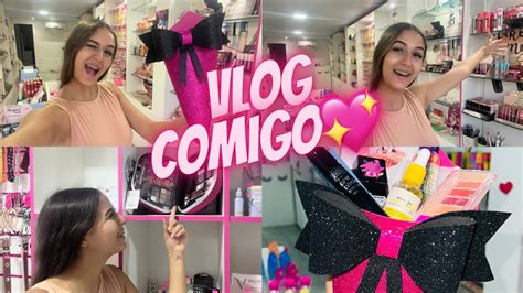 Vlog Comigo Na Minha Loja De Maquiagem Modelo De Buqu Make Novo