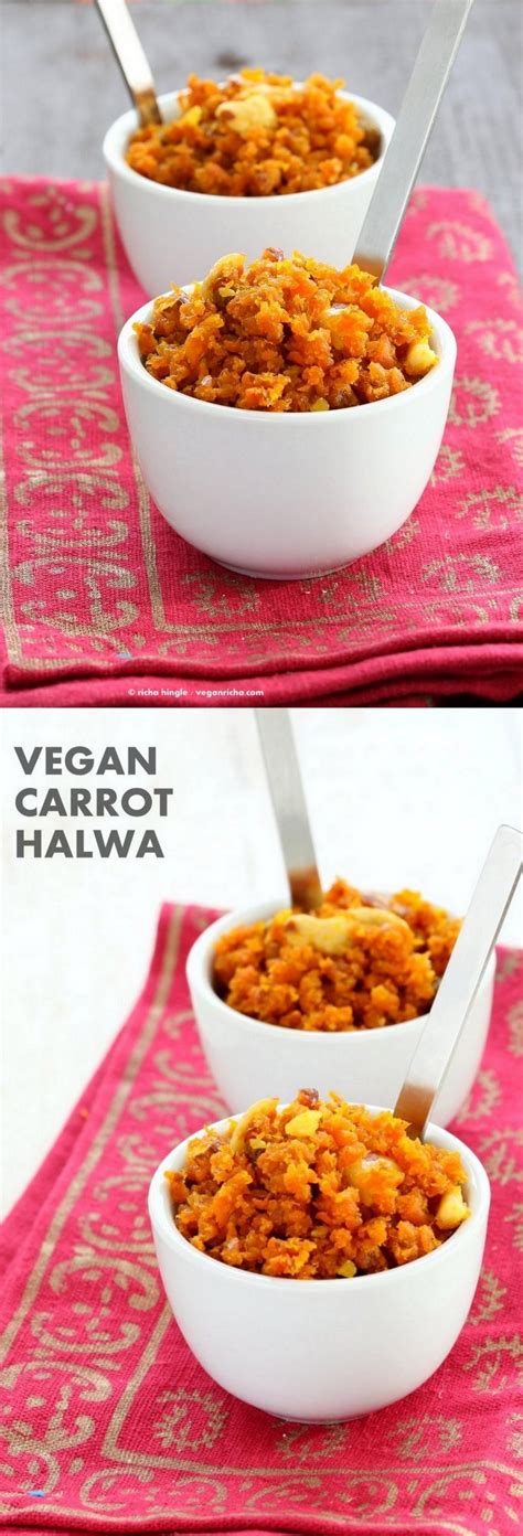 Vegan Carrot Halwa Gajar Halwa Recipe Vegan Richa