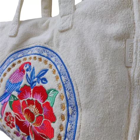 Bolsa Farm Totebag Praiana Rio De Flor Mercadolibre