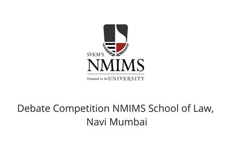 Debate Competition Nmims School Of Law Navi Mumbai