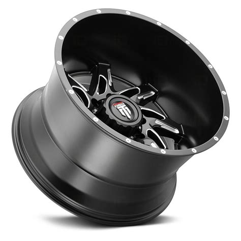 AMERICAN TRUXX AT183 SPYDER Wheels Matte Black With Milled Accents Rims