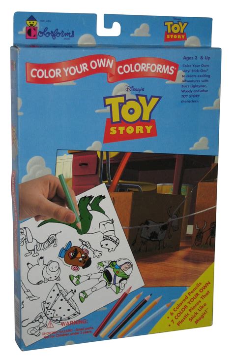 Disney Toy Story Color Your Own Colorforms Magic Colored Pencils ...